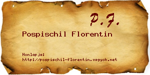 Pospischil Florentin névjegykártya